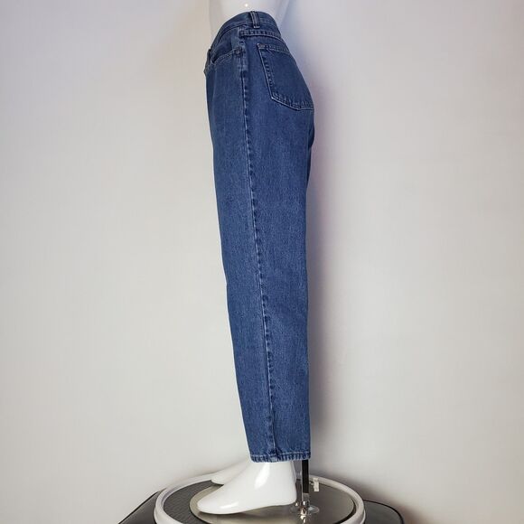 Vintage 90s Chic Blue High-Waisted Jeans - Picture 4 of 8